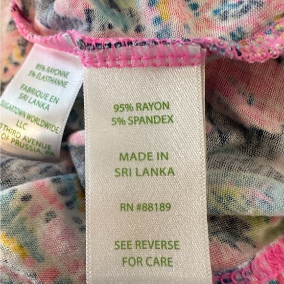 Lilly Pulitzer Oyster Bay Navy Seen and Herd Knit PJ Top Sz S - Picture 4 of 7